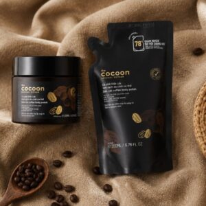 Combo tẩy da chết cà phê Cocoon Đắk Lắk 200ml hũ + refill 200ml