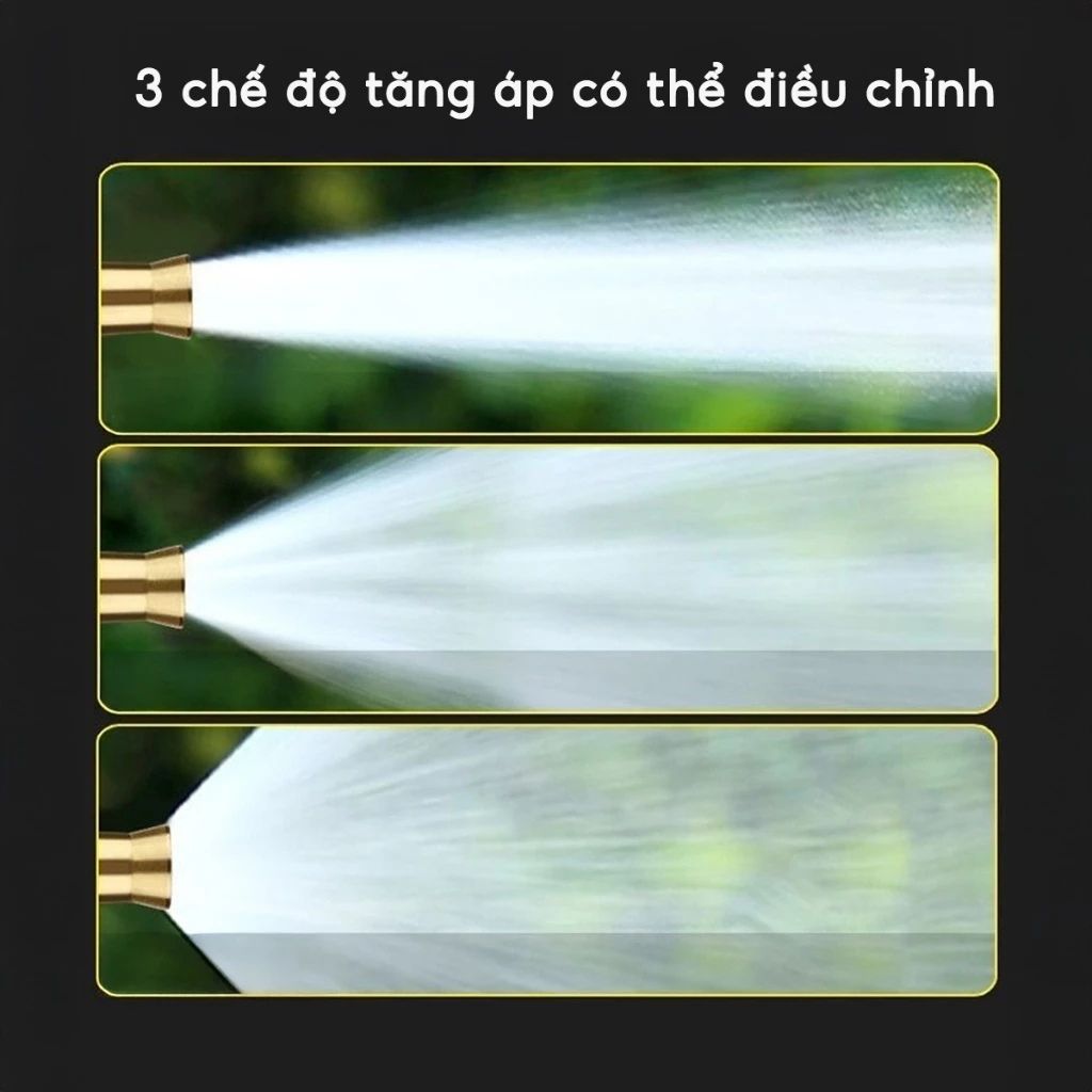 Combo vòi xịt tăng áp JYoohome kèm dây 5m-20m tưới cây rửa xe đa năng - Ảnh 3