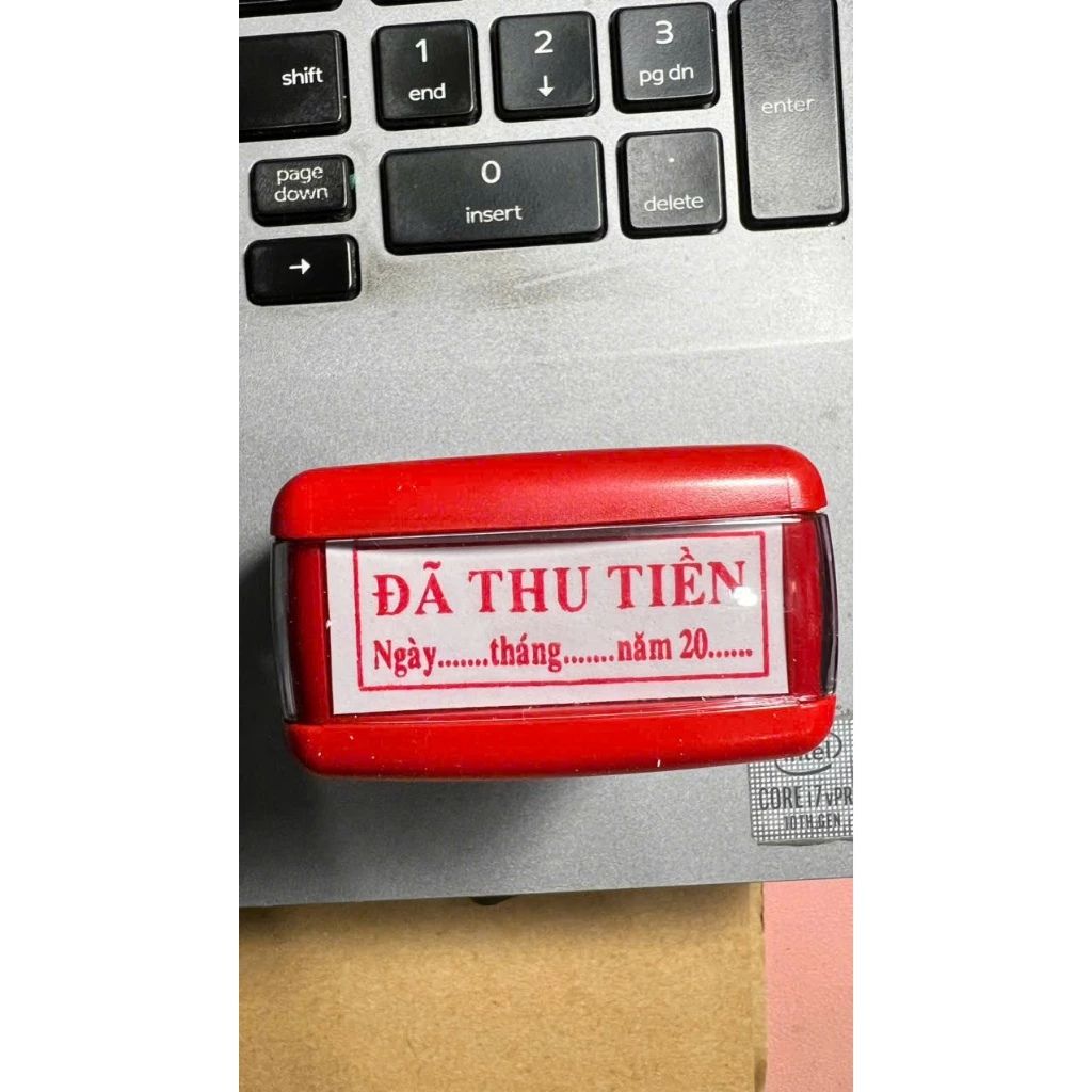 Con dấu ngày tháng năm Shiny S-222 đã thanh toán đã thu tiền đã chi tiền - Ảnh 2