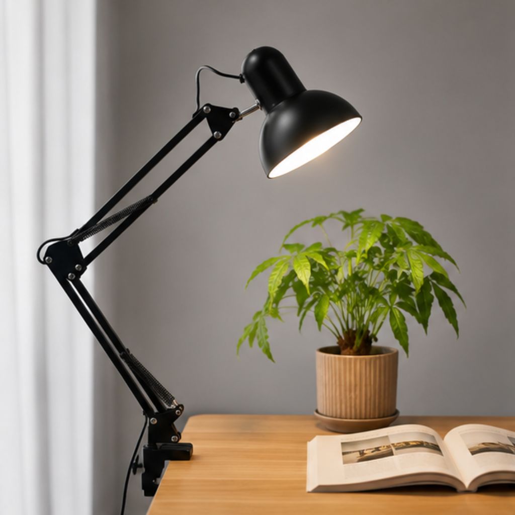 Đèn bàn học HY2266 bóng LED chống cận bảo vệ mắt xoay 360 độ đa năng