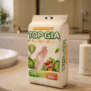 Găng tay TPE treo tường dạng rút TopGia 300 cái đa dụng tặng kèm móc dán - Hình ảnh 3