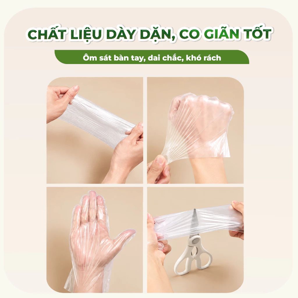 Găng tay TPE treo tường dạng rút TopGia 300 cái đa dụng tặng kèm móc dán - Ảnh 2