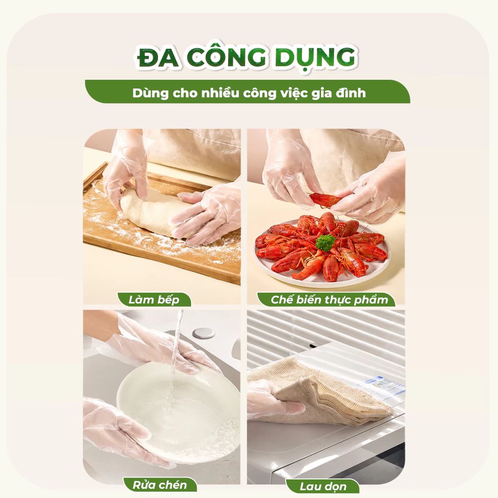 Găng tay TPE treo tường dạng rút TopGia 300 cái đa dụng tặng kèm móc dán - Ảnh 3