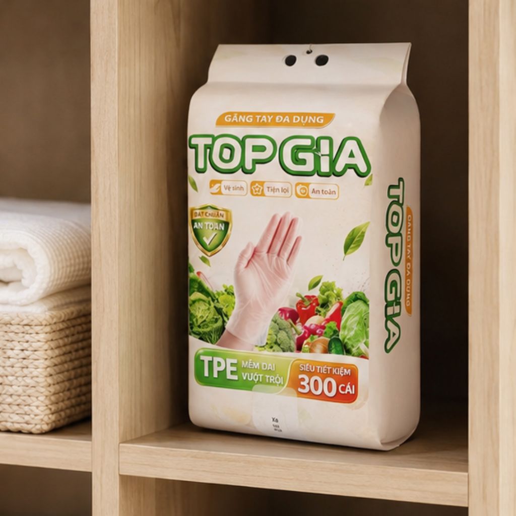 Găng tay TPE treo tường dạng rút TopGia 300 cái đa dụng tặng kèm móc dán - Ảnh 4