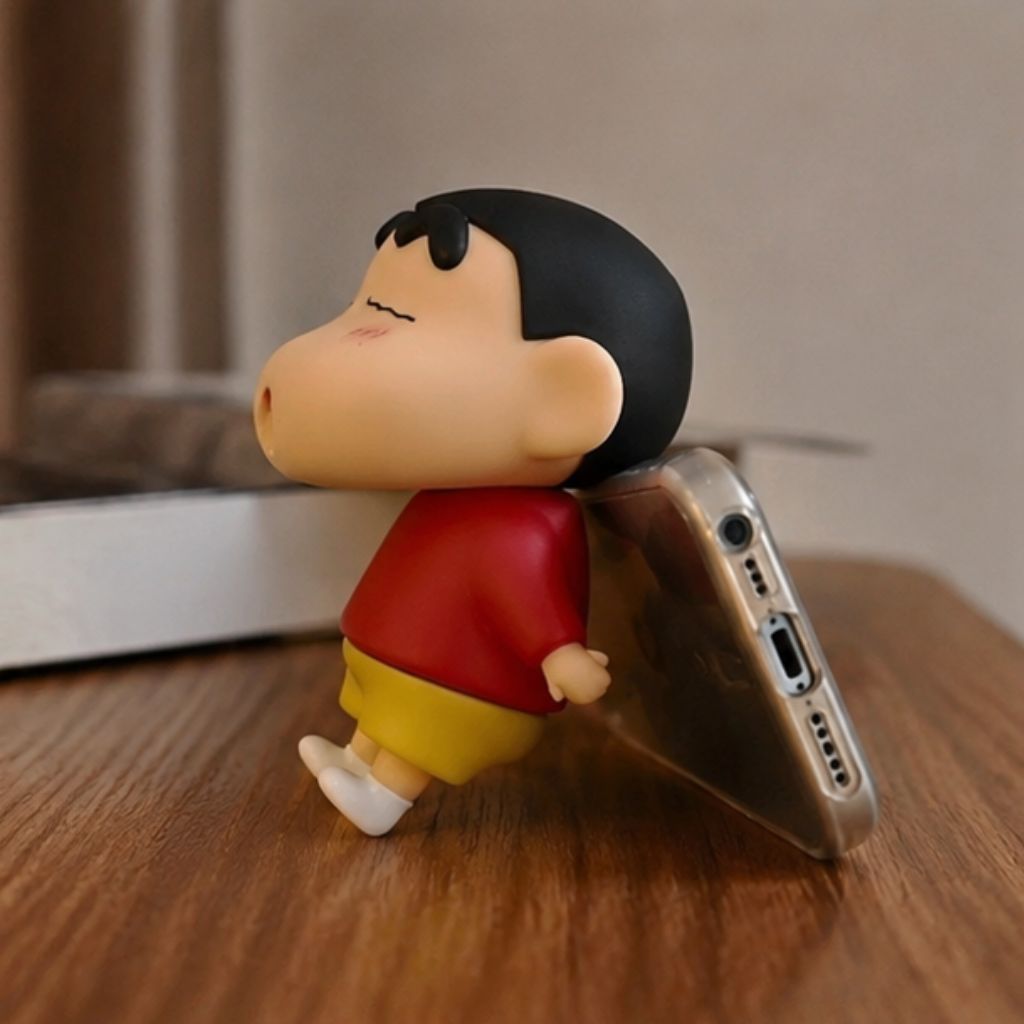 Giá đỡ điện thoại Crayon Shin-chan để bàn dễ thương trang trí bàn làm việc - Ảnh 4
