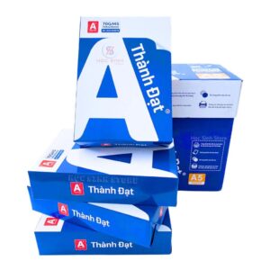 Giấy photo A4 Thành Đạt 70gsm 500 tờ trắng mịn cho máy in photocopy