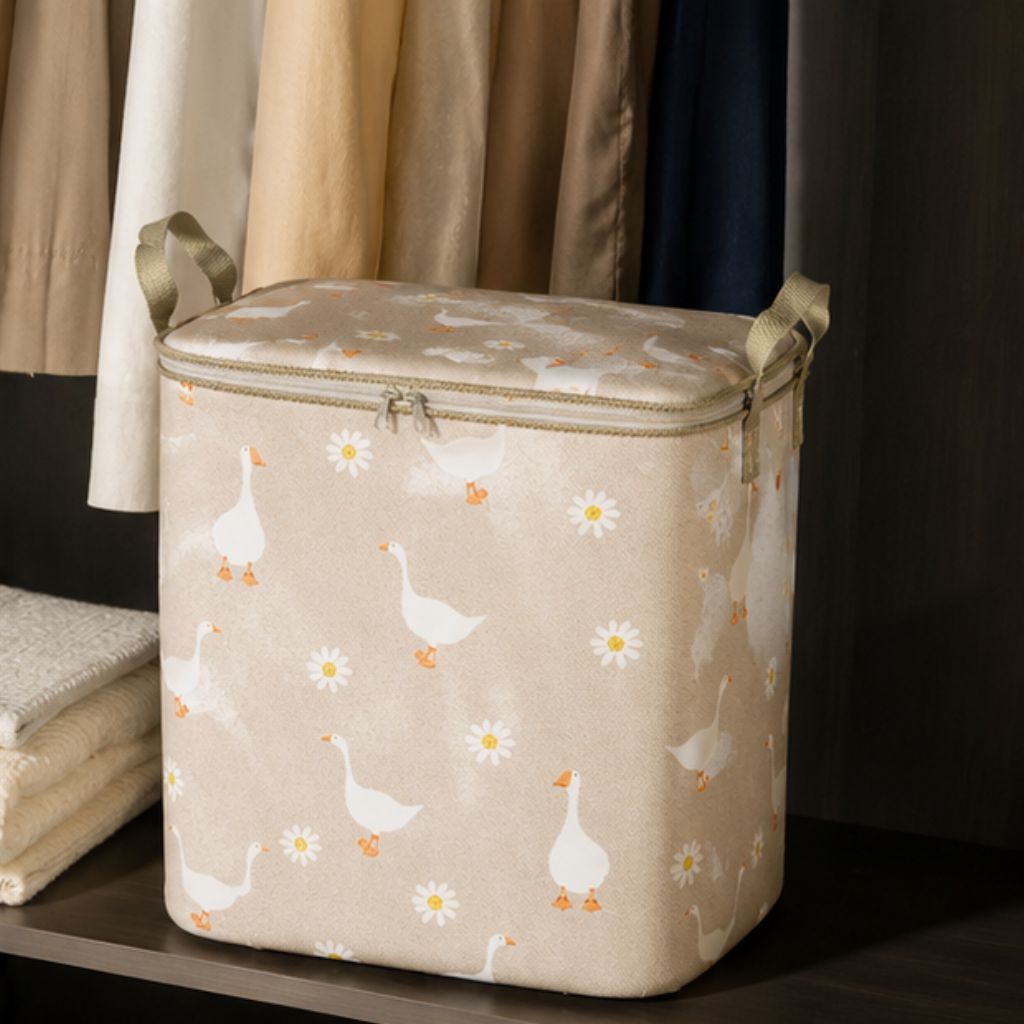 Giỏ đựng quần áo vải chống nước 100L 140L gấp gọn JYoohome - Ảnh 2