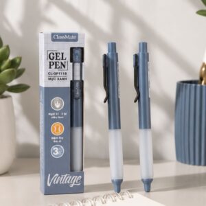 Hộp 3 bút gel bấm CLASSMATE Vintage 0.5mm viết trơn mực nhanh khô