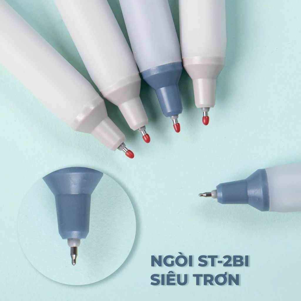 Hộp 3 bút gel bấm CLASSMATE Vintage 0.5mm viết trơn mực nhanh khô - Ảnh 2