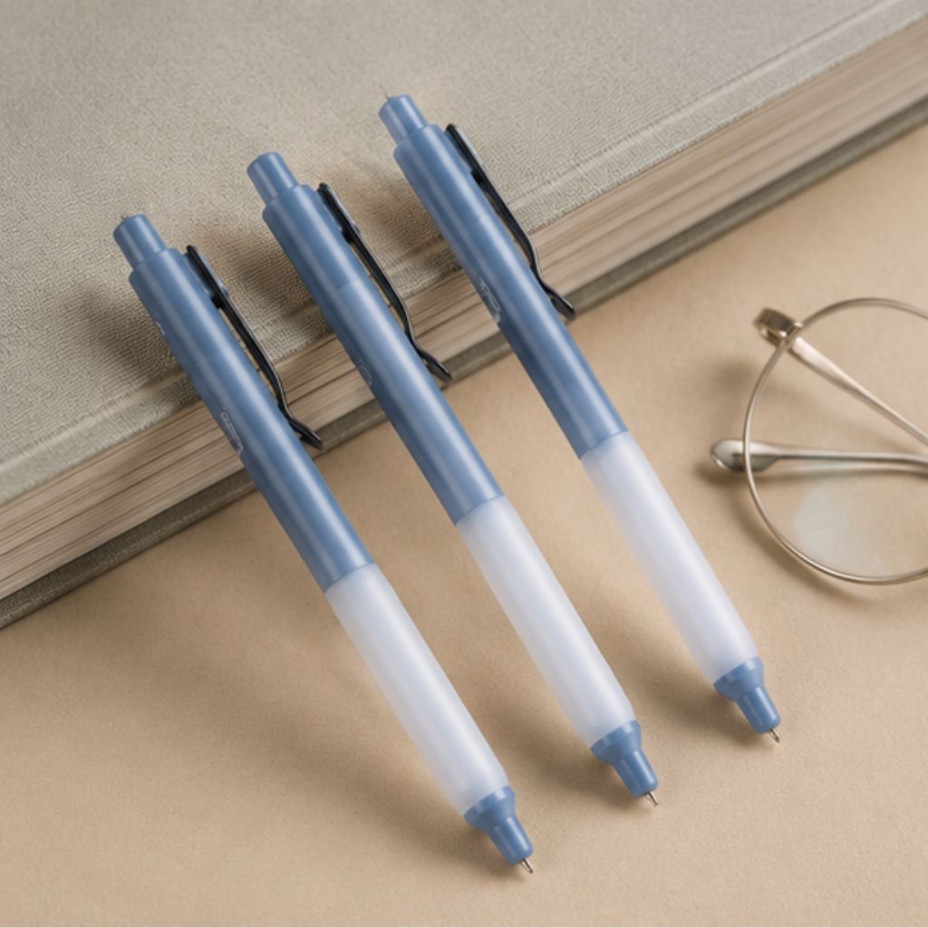 Hộp 3 bút gel bấm CLASSMATE Vintage 0.5mm viết trơn mực nhanh khô - Ảnh 3
