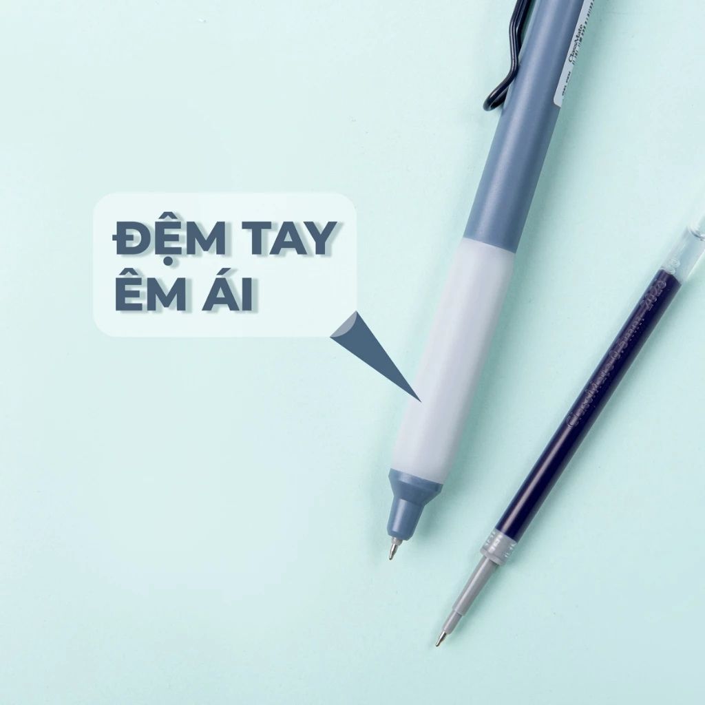 Hộp 3 bút gel bấm CLASSMATE Vintage 0.5mm viết trơn mực nhanh khô - Ảnh 3