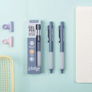 Hộp 3 bút gel bấm CLASSMATE Vintage 0.5mm viết trơn mực nhanh khô