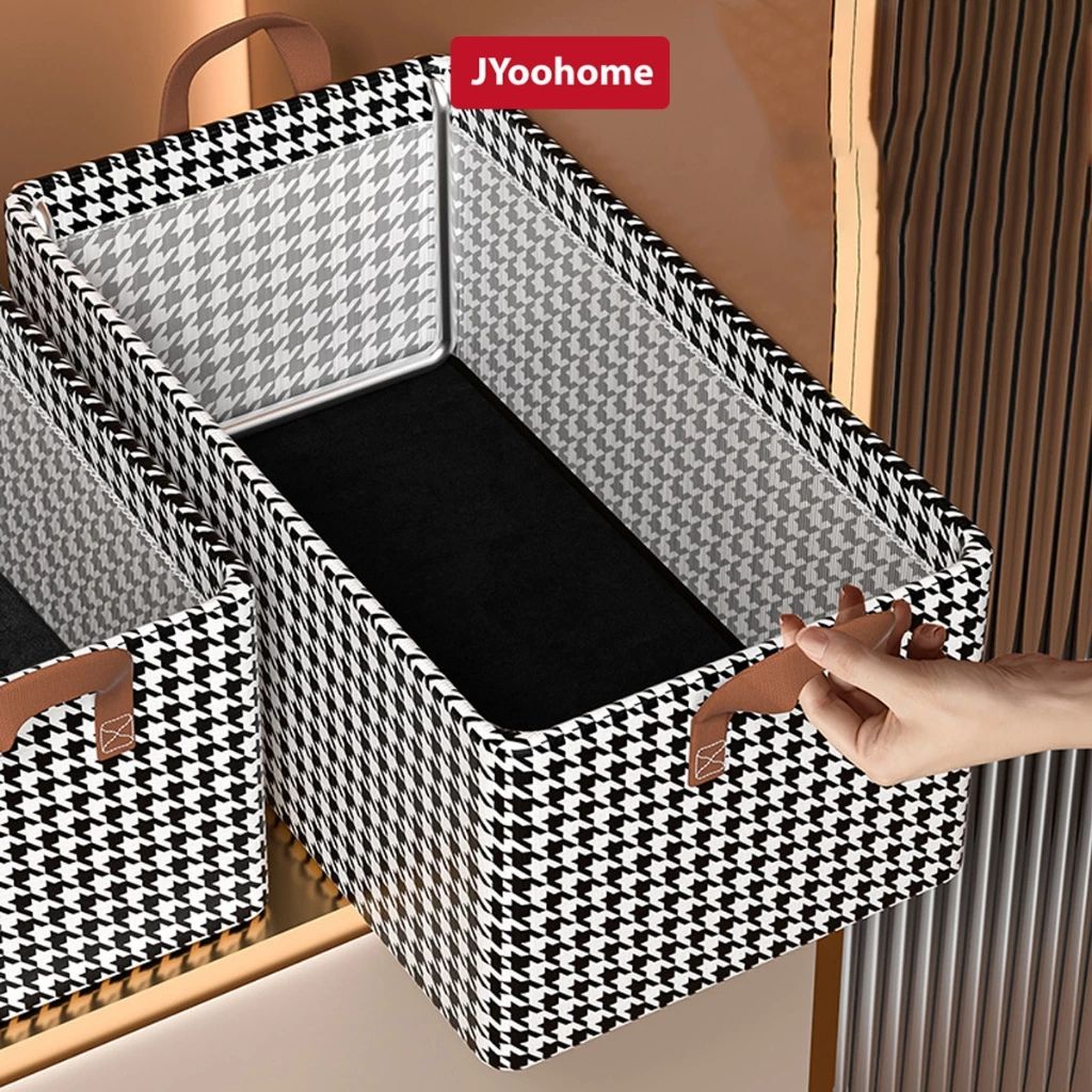 Hộp đựng quần áo khung thép JYoohome gấp gọn chống thấm giữ form