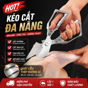 Kéo cắt đa năng không gỉ cắt xương gà vịt rau củ bền bỉ