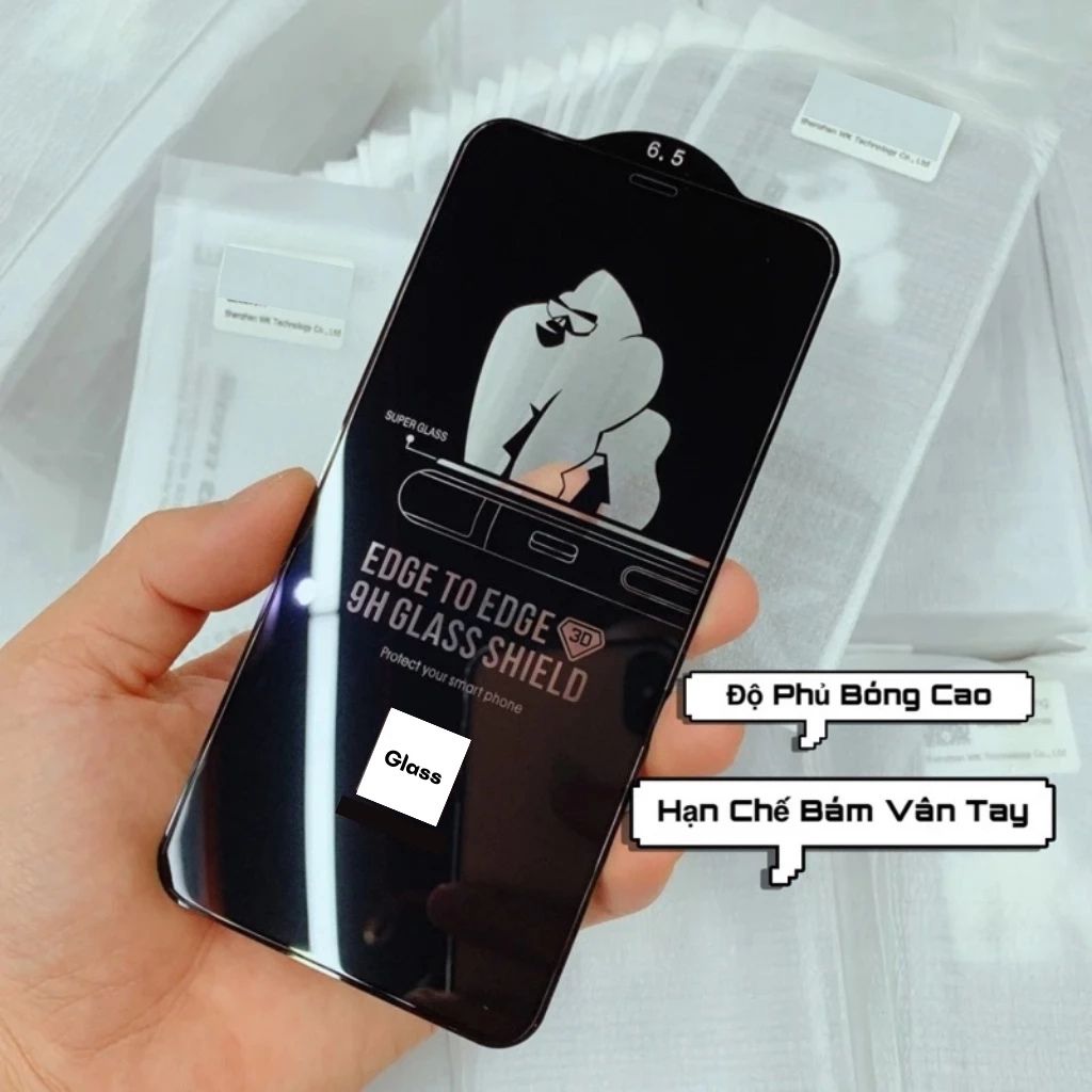 Kính cường lực iPhone KK 4D full màn chống nhìn trộm có khung tự dán - Ảnh 3