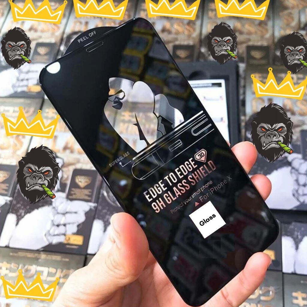 Kính cường lực iPhone KK 4D full màn chống nhìn trộm có khung tự dán - Ảnh 2