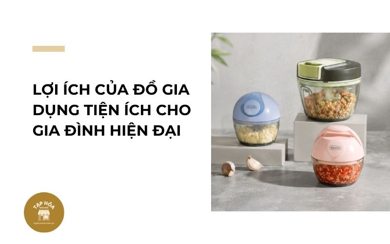 Lợi ích của đồ gia dụng tiện ích cho gia đình hiện đại