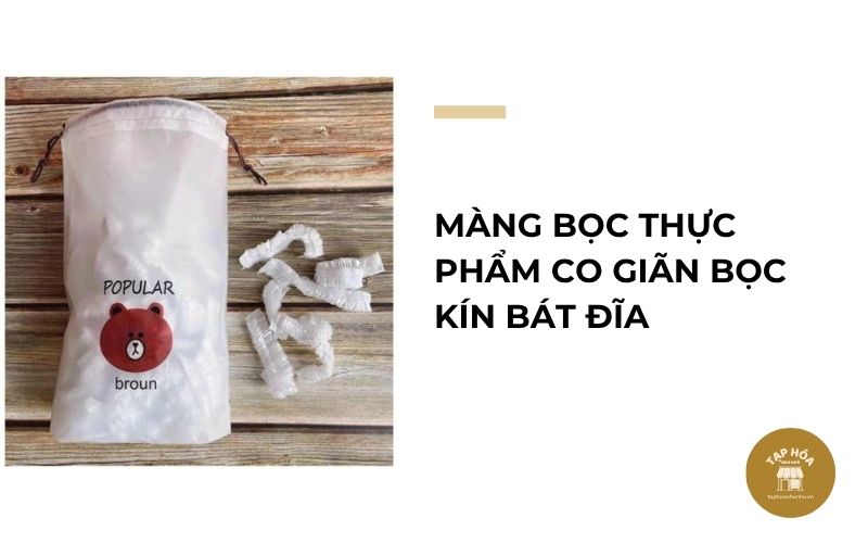 Màng bọc thực phẩm co giãn bọc kín bát đĩa