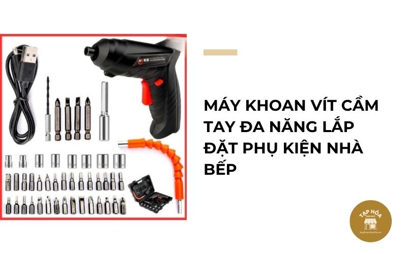 Máy khoan vít cầm tay đa năng lắp đặt phụ kiện nhà bếp