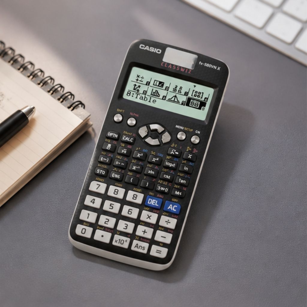 Máy tính Casio FX-580VN X chính hãng 521 chức năng cho học sinh phòng thi