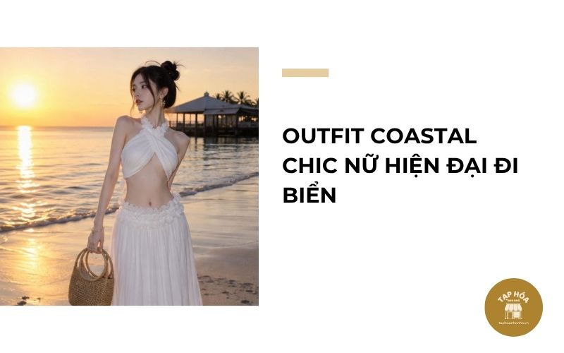 Outfit Coastal Chic nữ hiện đại đi biển