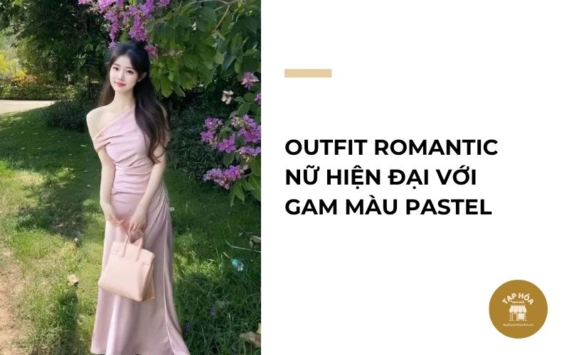 Outfit Romantic nữ hiện đại với gam màu pastel
