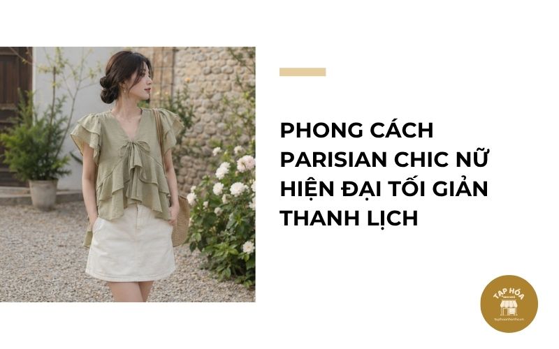 Phong cách Parisian Chic nữ hiện đại tối giản thanh lịch