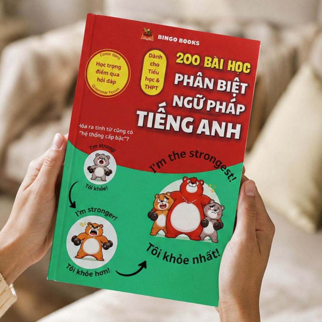 Sách 200 bài học phân biệt ngữ pháp tiếng Anh in màu cho học sinh - Ảnh 3