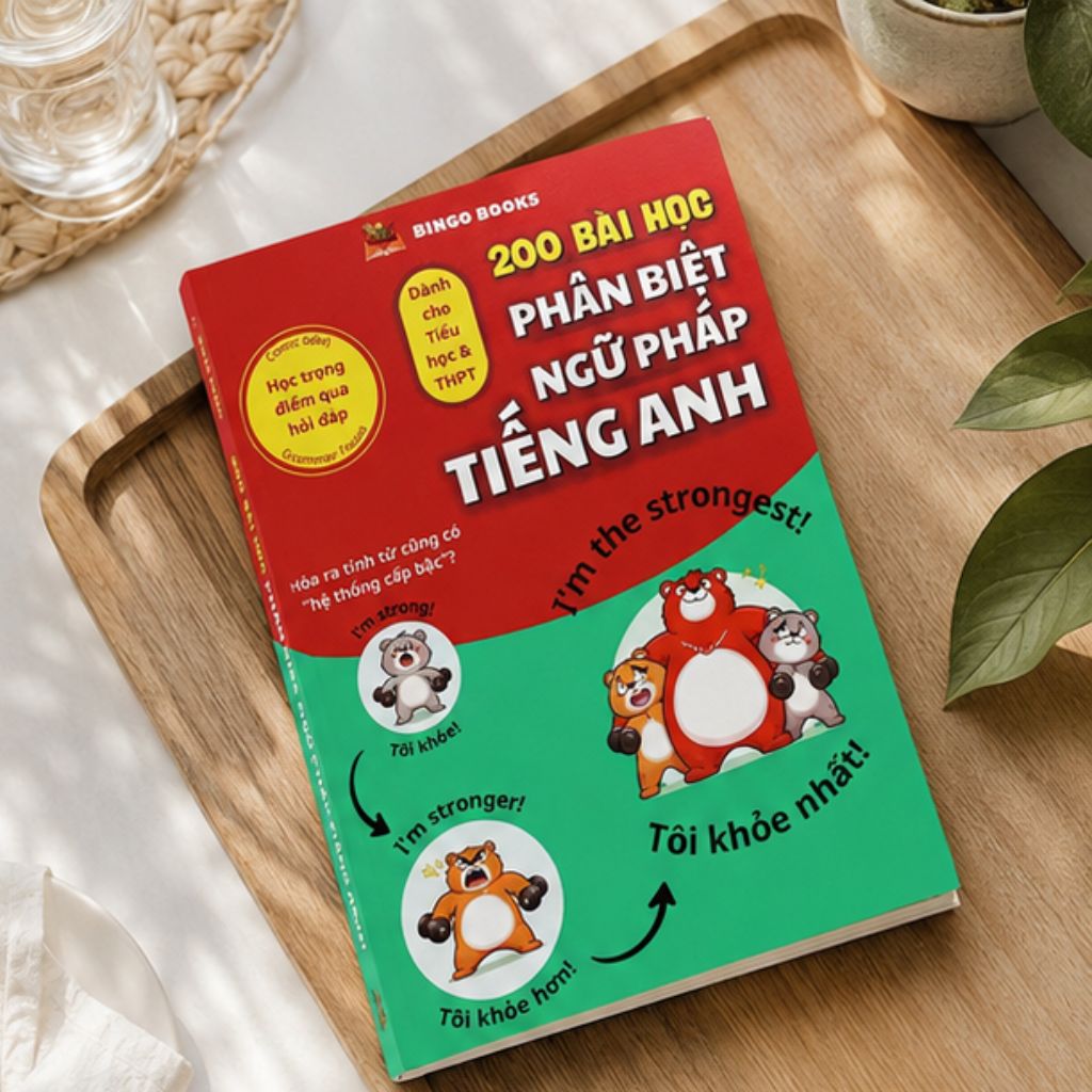 Sách 200 bài học phân biệt ngữ pháp tiếng Anh in màu cho học sinh - Ảnh 4