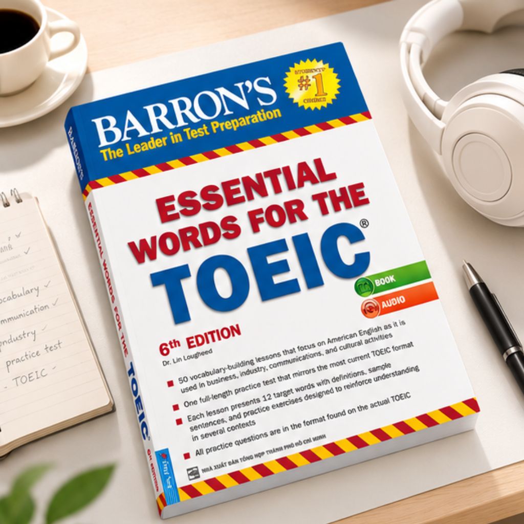 Sách Barron's Essential Words for the TOEIC 6th Edition First News chính hãng
