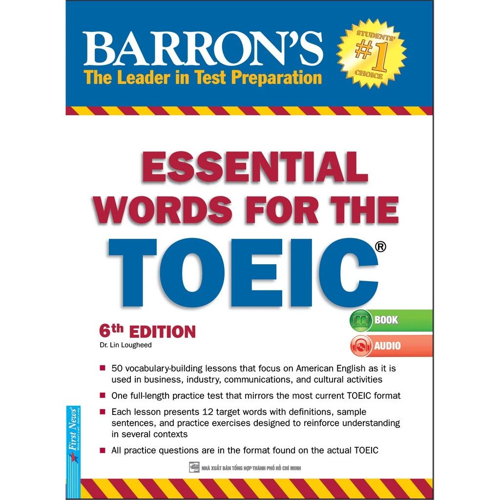 Sách Barron's Essential Words for the TOEIC 6th Edition First News chính hãng