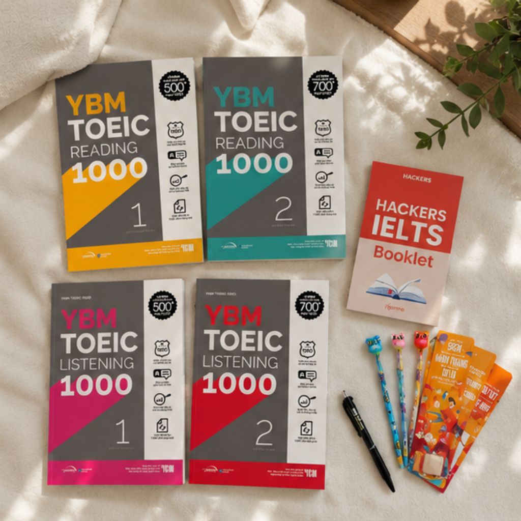 Sách YBM TOEIC 1000 Listening Reading Vol 1 Vol 2 lẻ hoặc combo