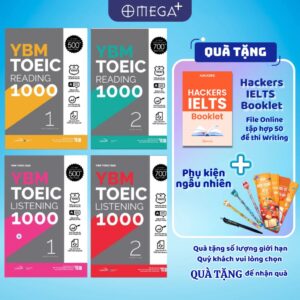 Sách YBM TOEIC 1000 Listening Reading Vol 1 Vol 2 lẻ hoặc combo