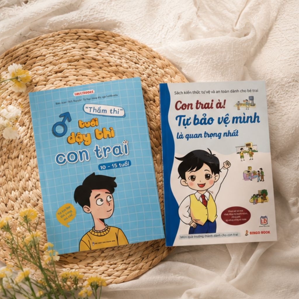 Sách combo 2 cuốn Thì thầm tuổi dậy thì con trai và kỹ năng tự bảo vệ (In màu) - Ảnh 2