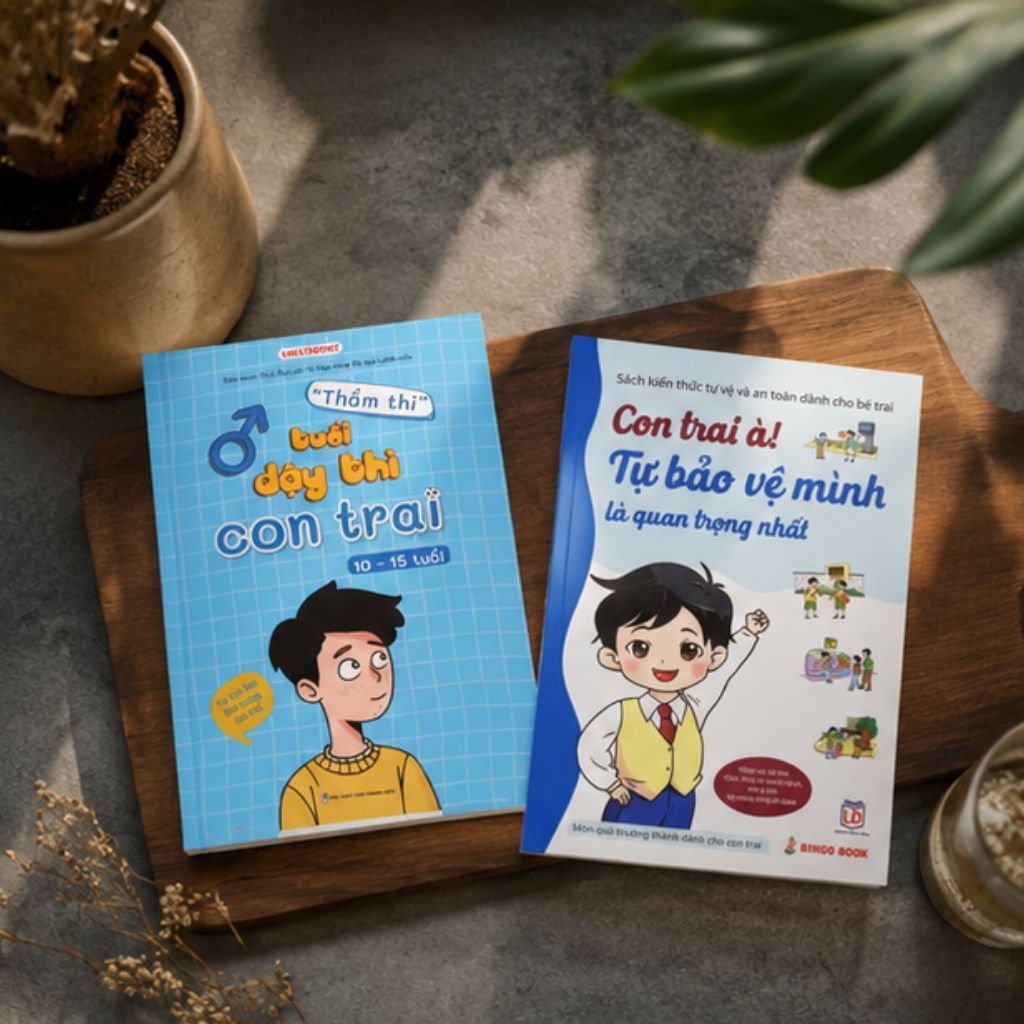 Sách combo 2 cuốn Thì thầm tuổi dậy thì con trai và kỹ năng tự bảo vệ (In màu) - Ảnh 3