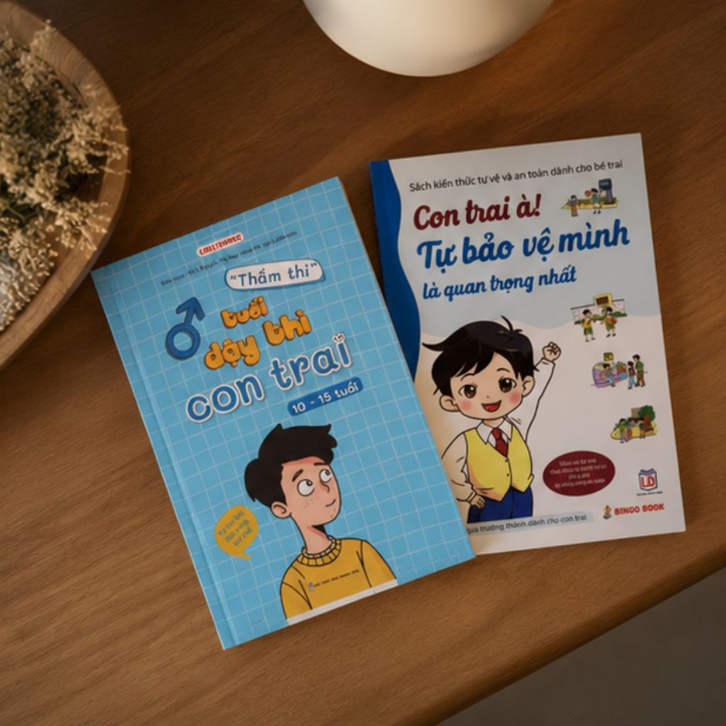 Sách combo 2 cuốn Thì thầm tuổi dậy thì con trai và kỹ năng tự bảo vệ (In màu) - Ảnh 4