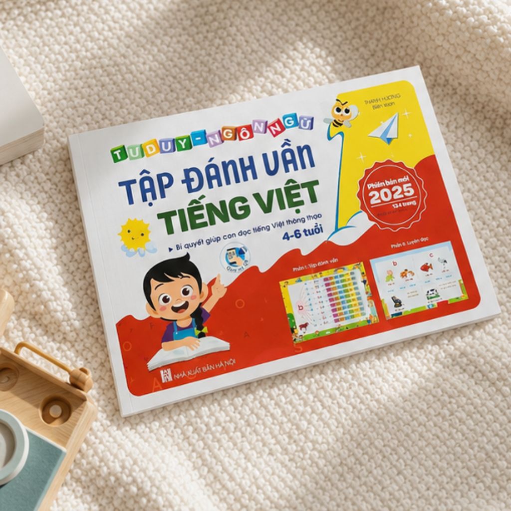 Sách tập đánh vần Tiếng Việt phiên bản 2026 kèm file đọc QR cho bé 4-6 tuổi - Ảnh 2