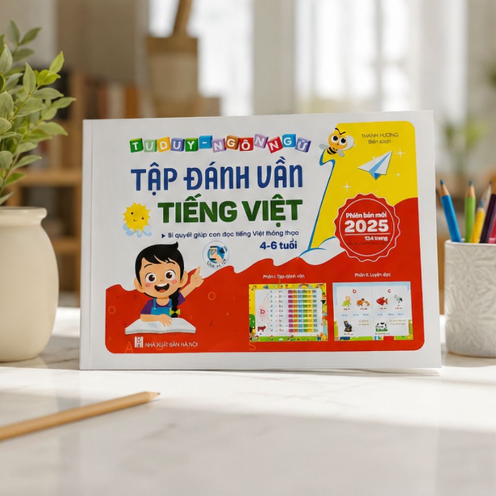 Sách tập đánh vần Tiếng Việt phiên bản 2026 kèm file đọc QR cho bé 4-6 tuổi - Ảnh 4