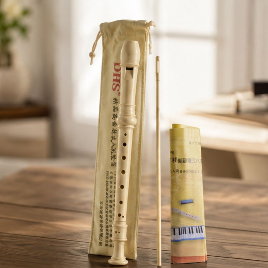 Sáo Recorder 8 lỗ DHS cho học sinh tone C âm chuẩn dễ thổi kèm que vệ sinh - Ảnh 3