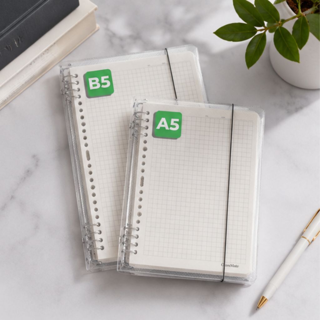 Sổ còng A5 B5 CLASSMATE 8 còng thay giấy refill 100gsm ghi chép