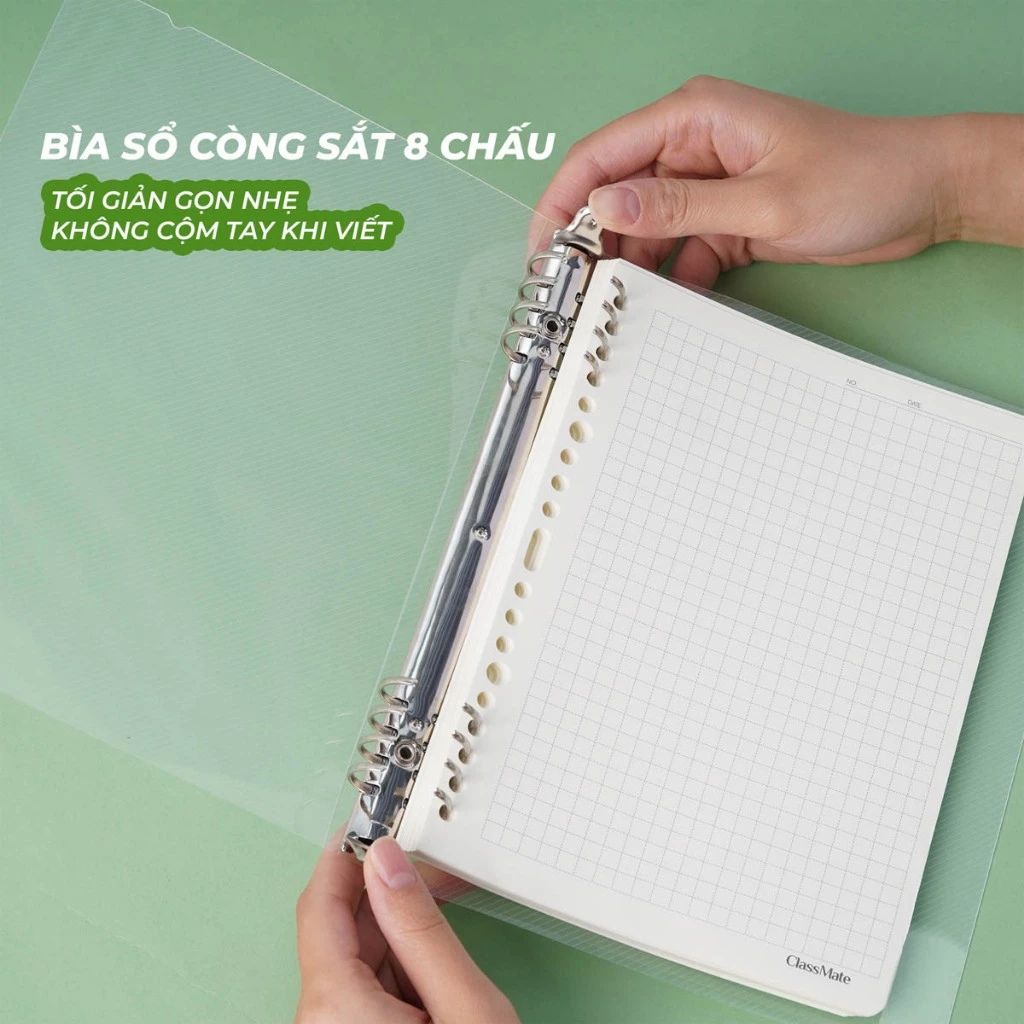 Sổ còng A5 B5 CLASSMATE 8 còng thay giấy refill 100gsm ghi chép - Ảnh 4