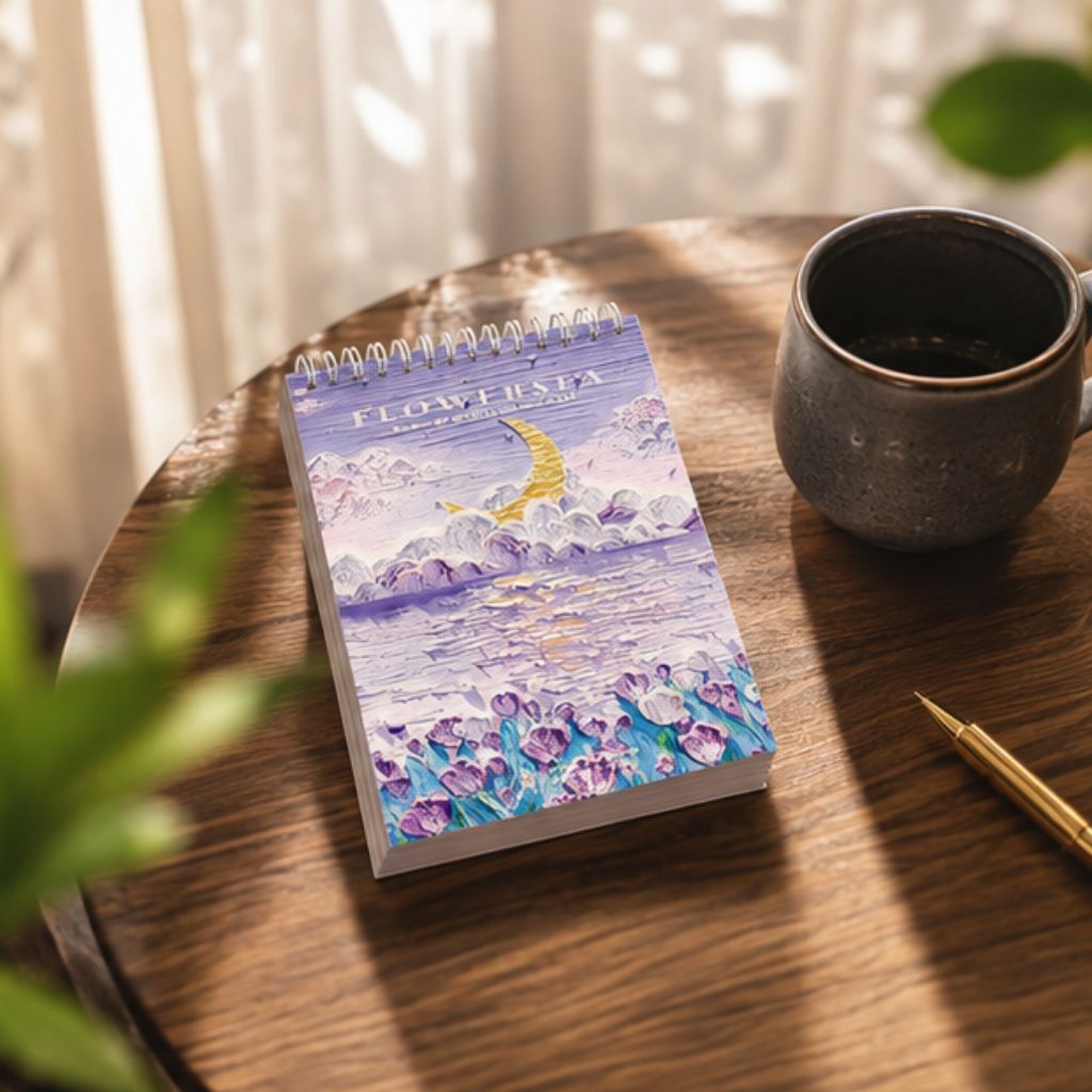 Sổ vẽ Sketchbook A4 8K 16K giấy 160gsm gáy lò xo bìa cứng 60 tờ - Ảnh 2