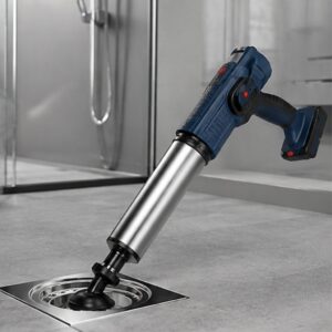 Súng thông bồn cầu bơm hơi tự động Modeco khí nén 8kg thông tắc đa năng - Hình ảnh 4