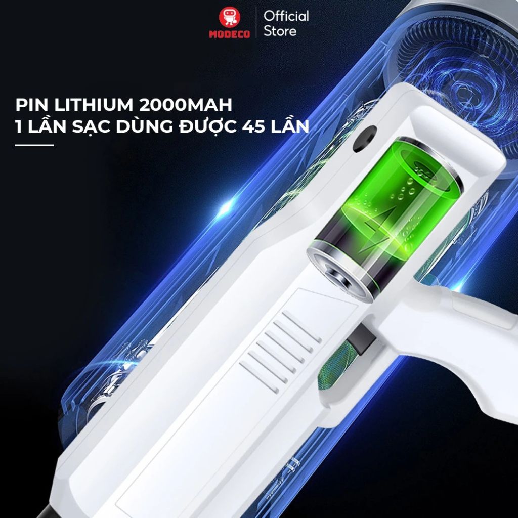 Súng thông bồn cầu bơm hơi tự động Modeco khí nén 8kg thông tắc đa năng - Ảnh 4