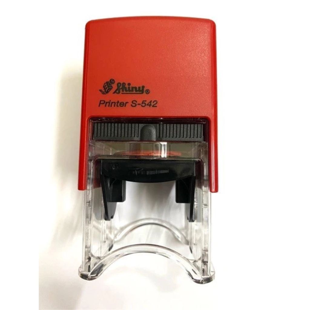 Tampon khay mực dấu Shiny S-542-7 R-542-7 40x40mm thay thế con dấu - Ảnh 3