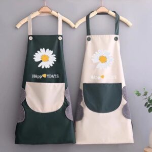Tạp dề chống nước có túi và khăn lau tay chống bám bẩn