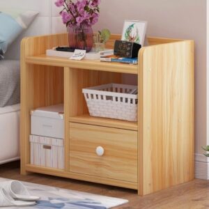 Tủ để đầu giường gỗ MDF cao cấp màu vân gỗ nhiều ngăn tiện dụng