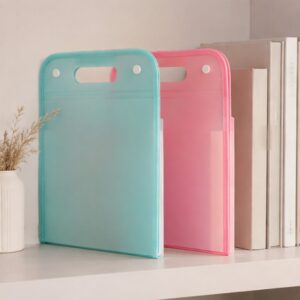 Túi đựng tài liệu 13 ngăn A4 màu pastel, file cặp đựng giấy tờ học tập văn phòng