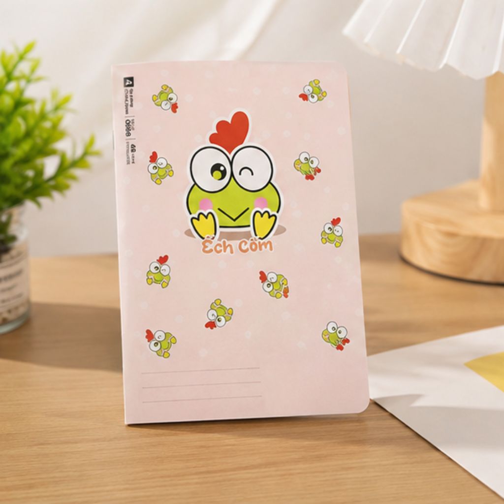 Vở 4 ô ly Hồng Hà 48 80 trang Ếch Cốm giấy 100gsm chống lóa - Ảnh 3
