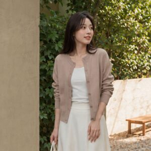 Áo cardigan len mịn unisex phong cách Hàn Quốc trẻ trung